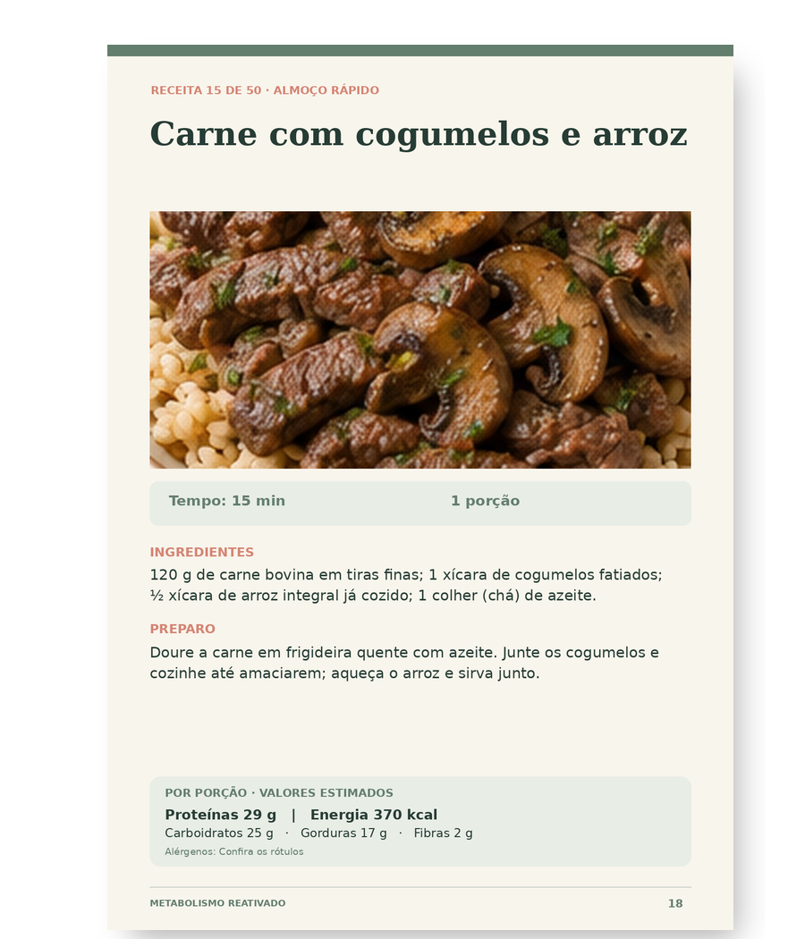Estratégia de Combinações Metabólicas